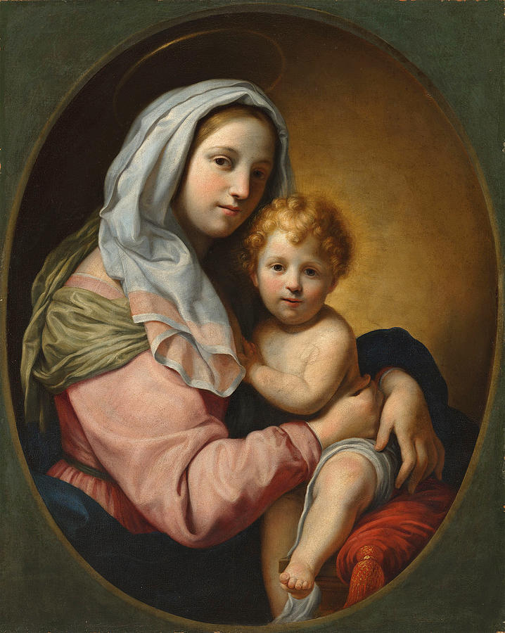 Virgin and Child Painting by Onorio Marinari