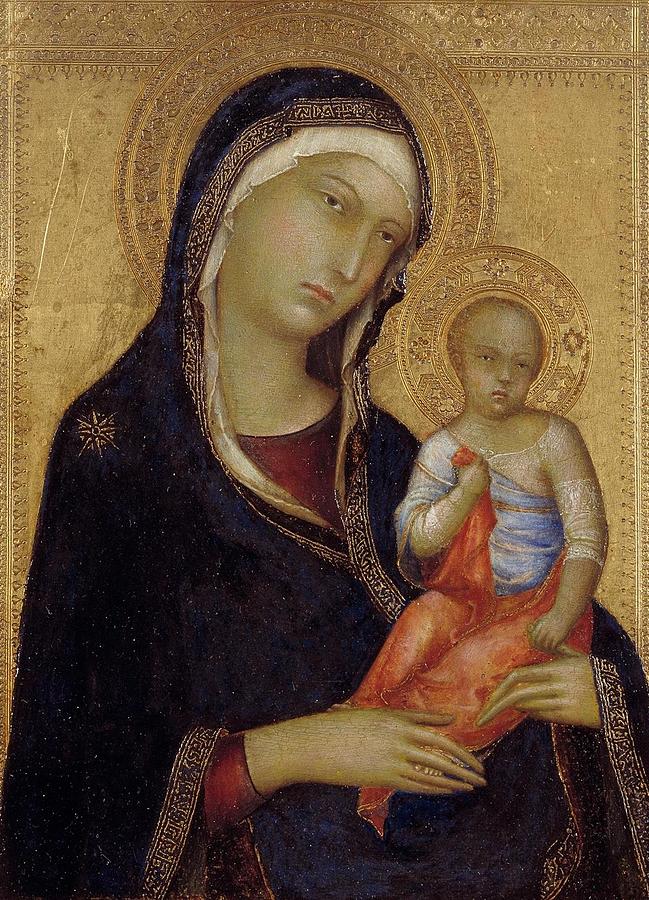 Virgin and Child Portugues Virgem com o Menino Painting by Simone ...