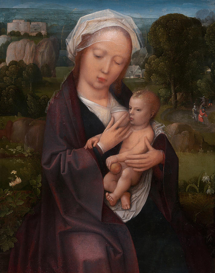 Virgin and Child Painting by Workshop of Adriaen Isenbrant