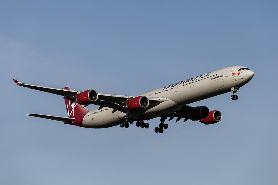 Virgin Atlantic Airbus A340-642                   . Photograph