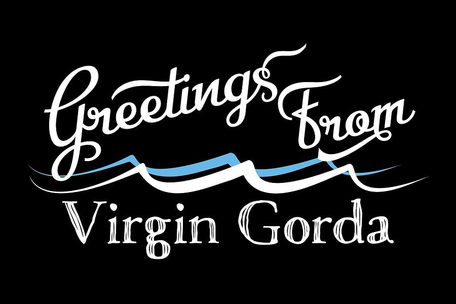 Virgin Gorda Virgin Islands Water Waves Digital Art by Flo Karp