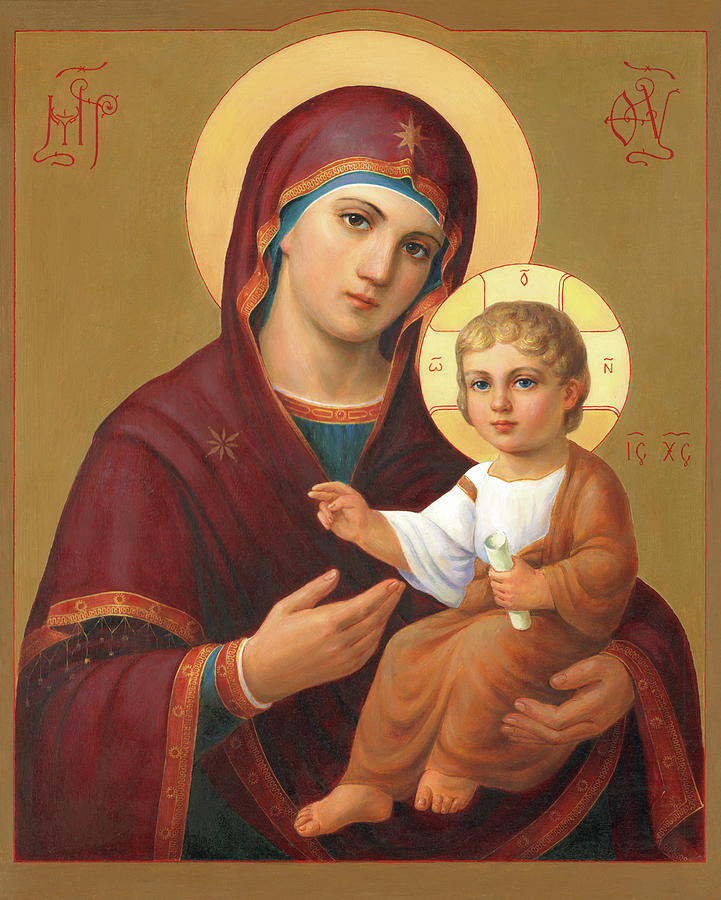Madonna Painting - Mother Of Jesus by Svitozar Nenyuk