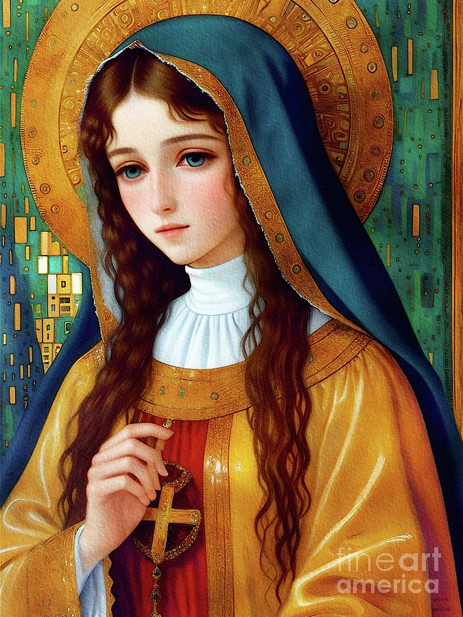 Virgin Mary Painting by Sarah Kirk - Fine Art America