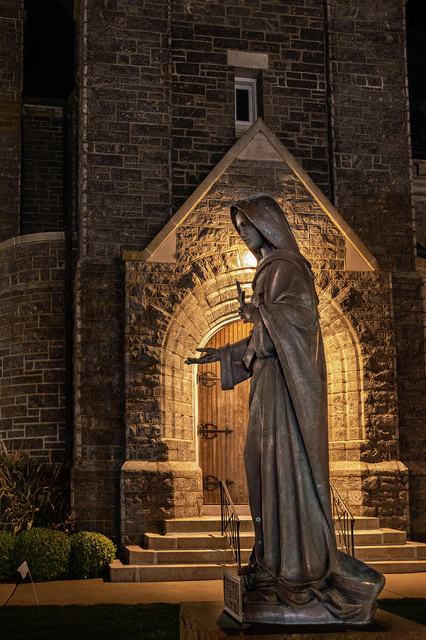 Virgin Mary Statue at Our Lady Star of The Sea Church Photograph by Kristia Adams