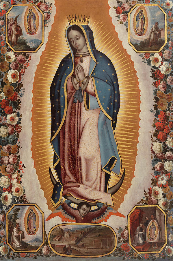 Madonna Painting - Virgin of Guadalupe, 1720 by Antonio de Torres