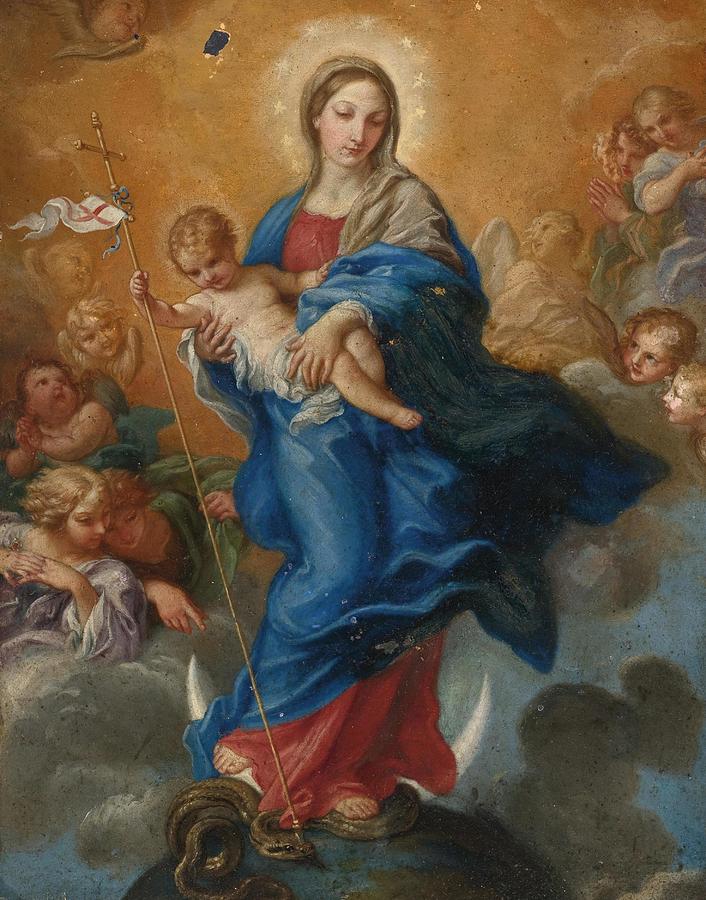 Virgin Of The Immaculate Conception Painting by Carlo Maratti Italian