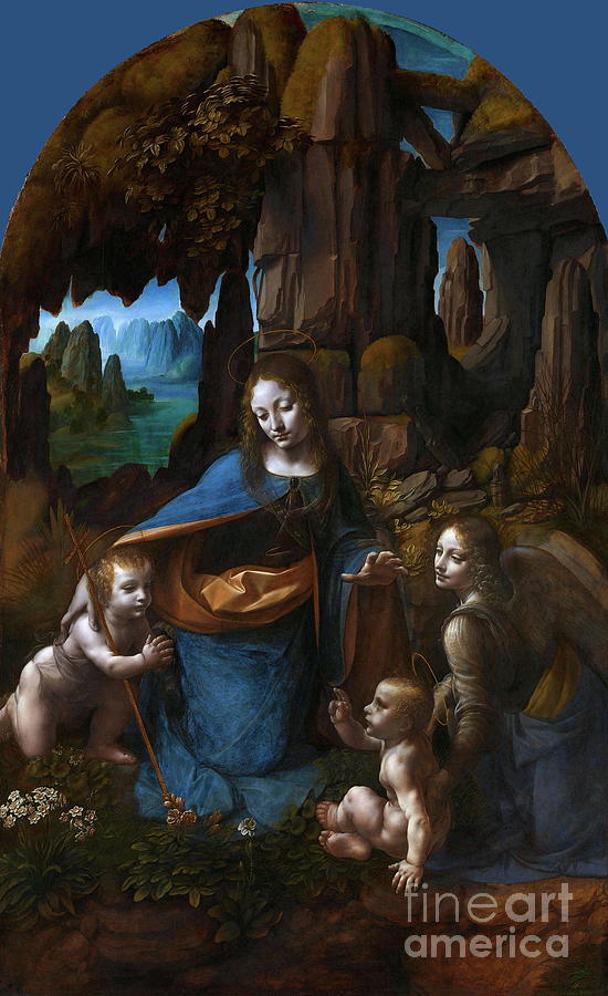 Virgin of the Rocks London Painting by Leonardo da Vinci