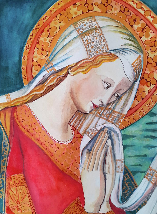 Virgin of Dijon Painting by Carolina Prieto Moreno