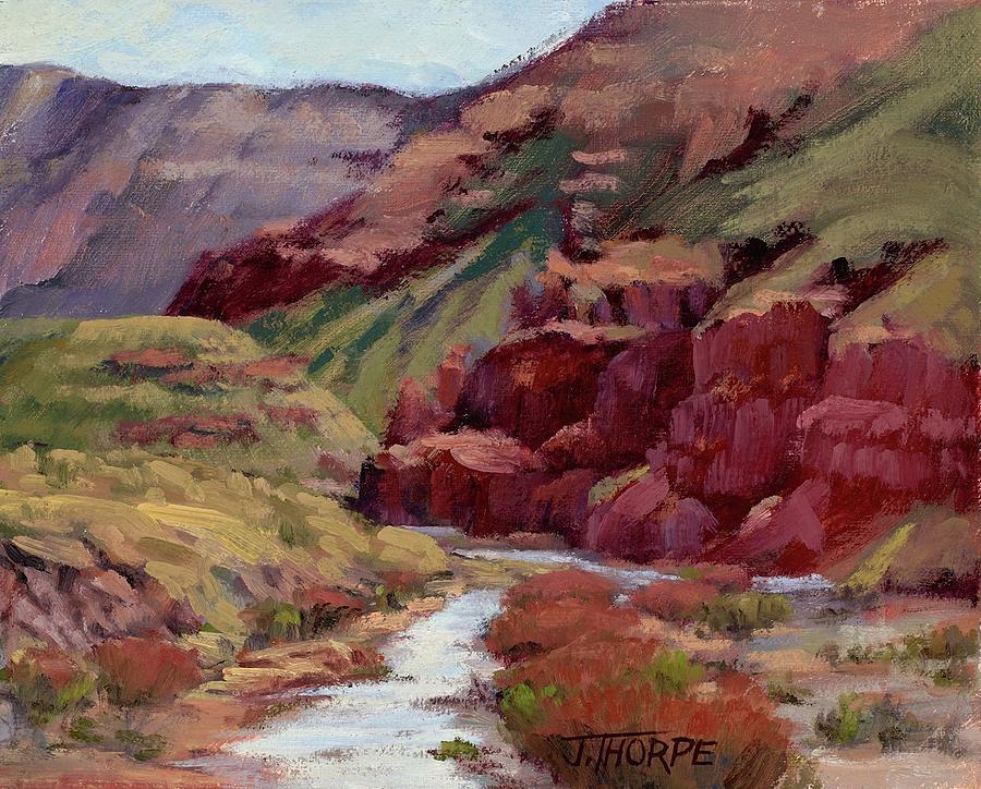 Virgin River Canyon Painting by Jane Thorpe