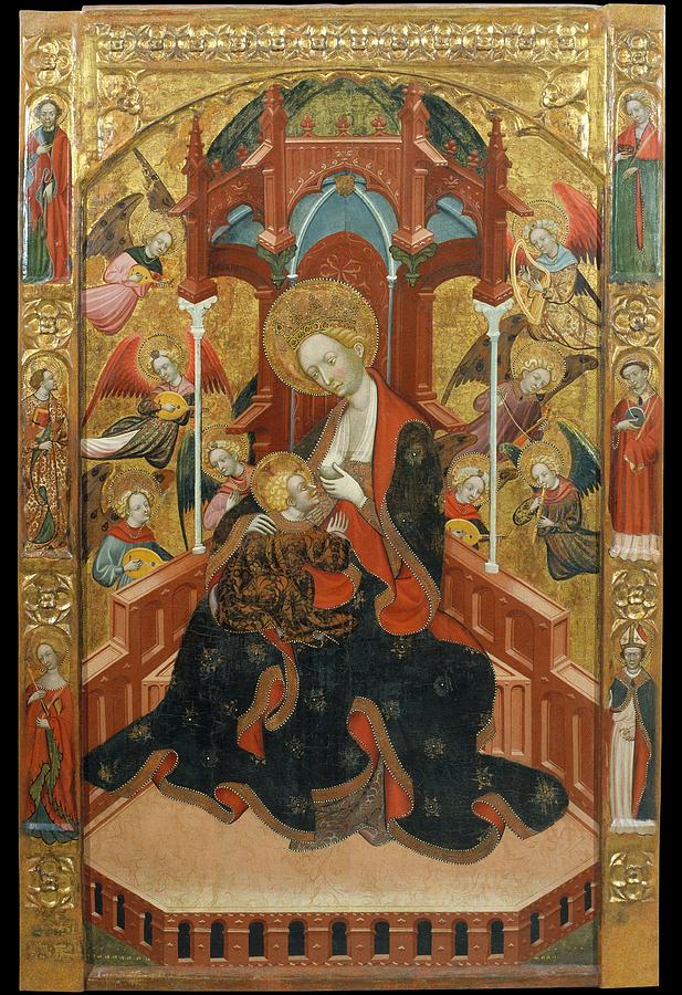 Virgin Suckling the Child Painting by Ramon de Mur