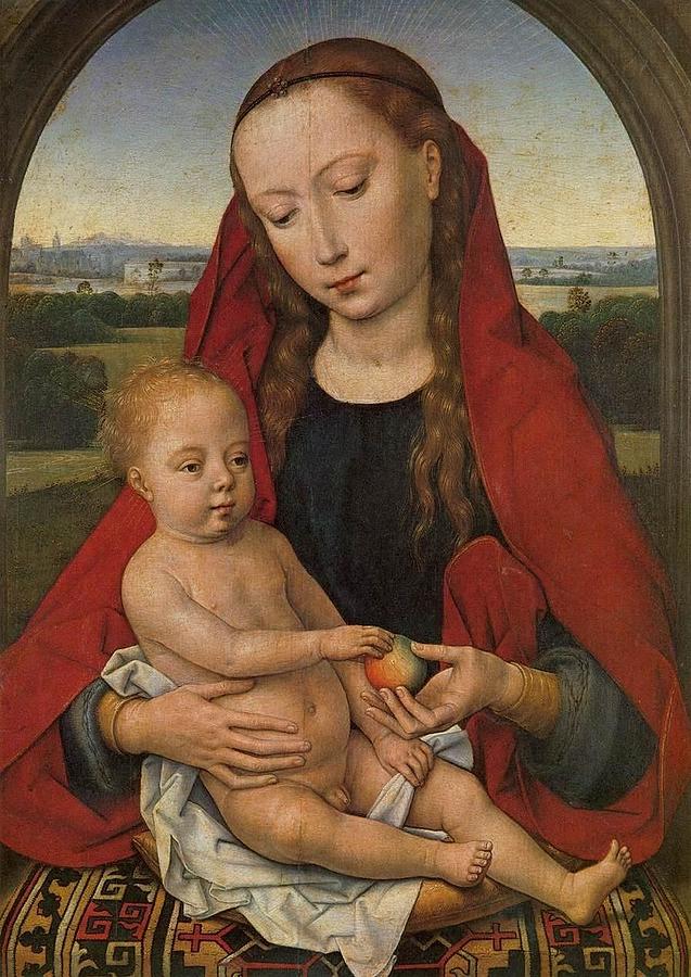Virgin with Child Portugues Virgem e o Menino Painting by Hans Memling ...