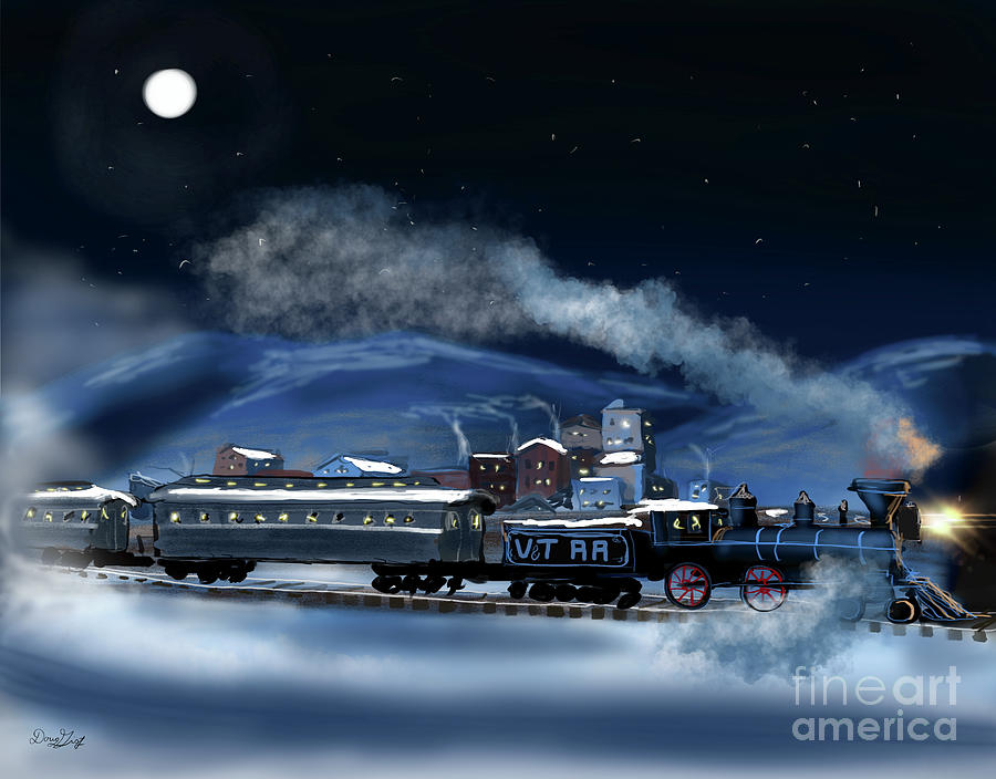 Virginia and Truckee Railroad Digital Art by Doug Gist