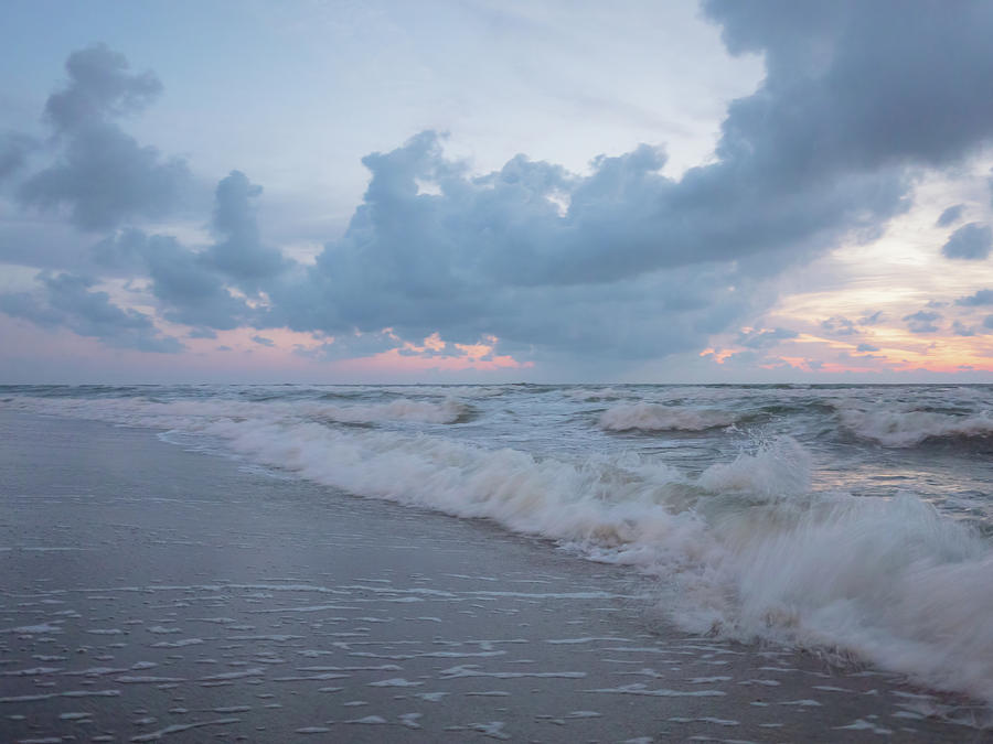 Virginia Beach Sunrise Waves Photograph