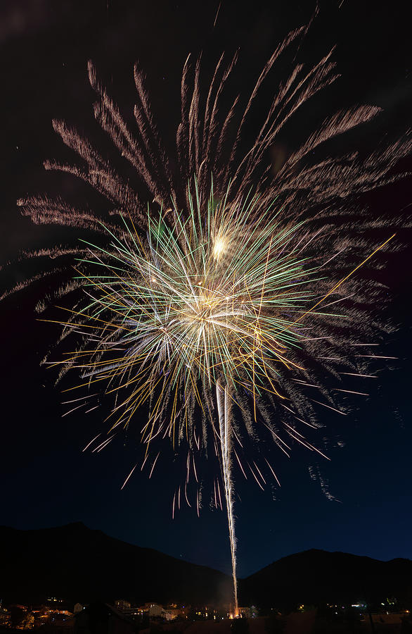 Virginia City Fireworks 11 Photograph