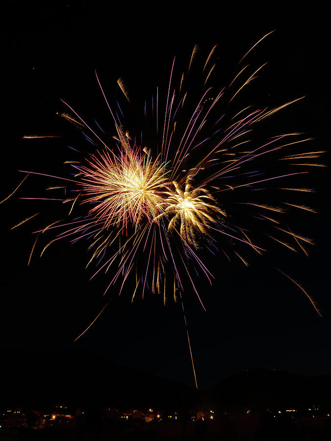 Virginia City Fireworks 18 Photograph