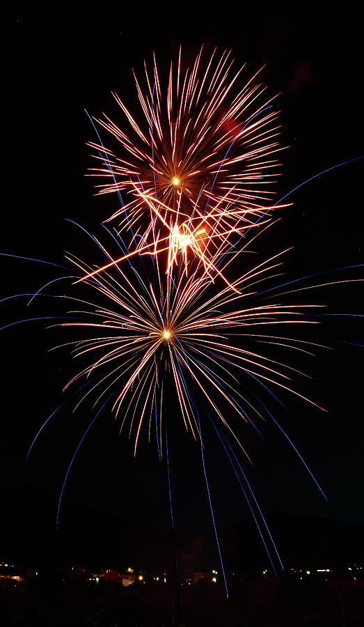 Virginia City Fireworks 25 Photograph