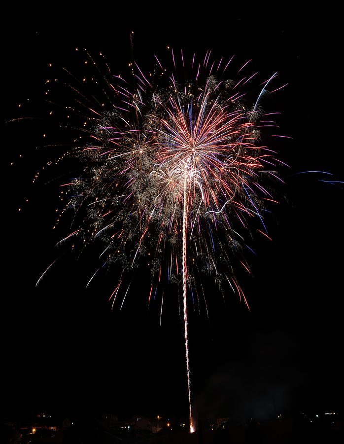 Virginia City Fireworks 7 Photograph