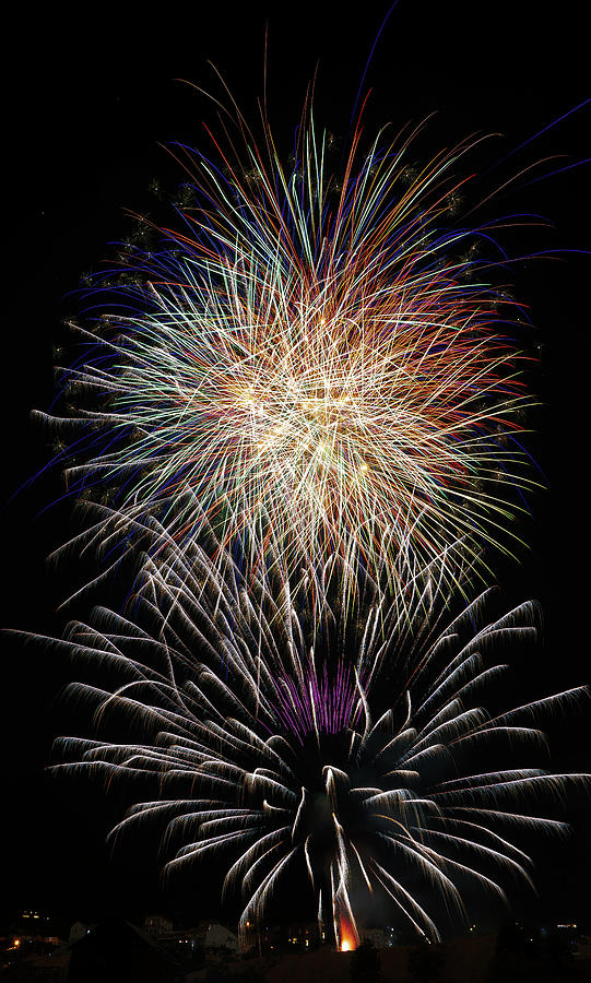 Virginia City Fireworks 9 Photograph by Ron Long Ltd Photography