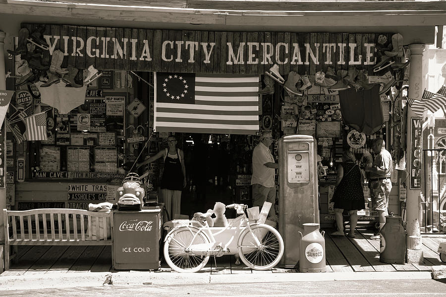 Virginia City store Photograph by Ron Roberts