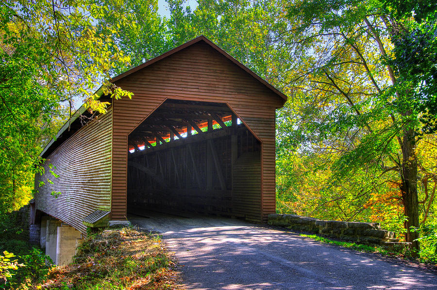 Virginia Covered Bridges - Meems Bottom Covered Bridge No. 4A - Shenandoah County Photograph by Michael Mazaika