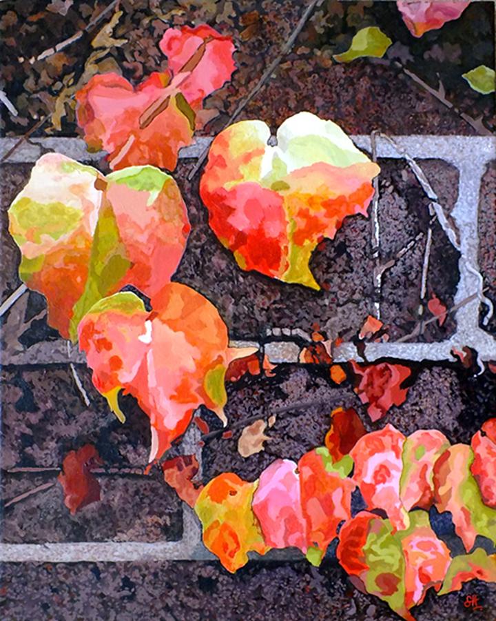 Virginia Creeper Painting by Sam Hall Virginia Creeper Painting by Sam Hall