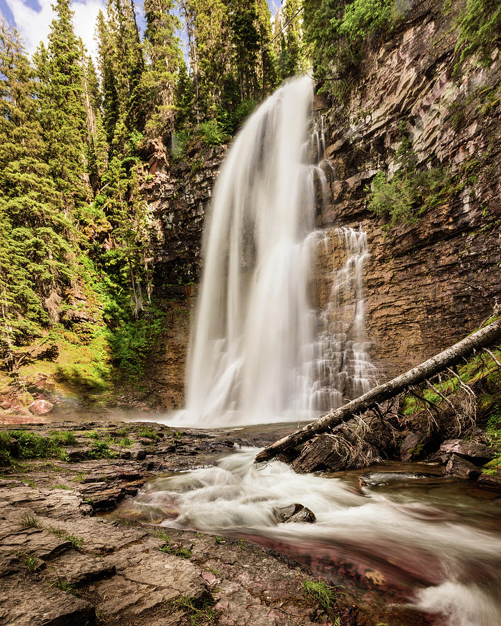 Virginia Falls Photograph by Matt Halvorson Virginia Falls Photograph by Matt Halvorson