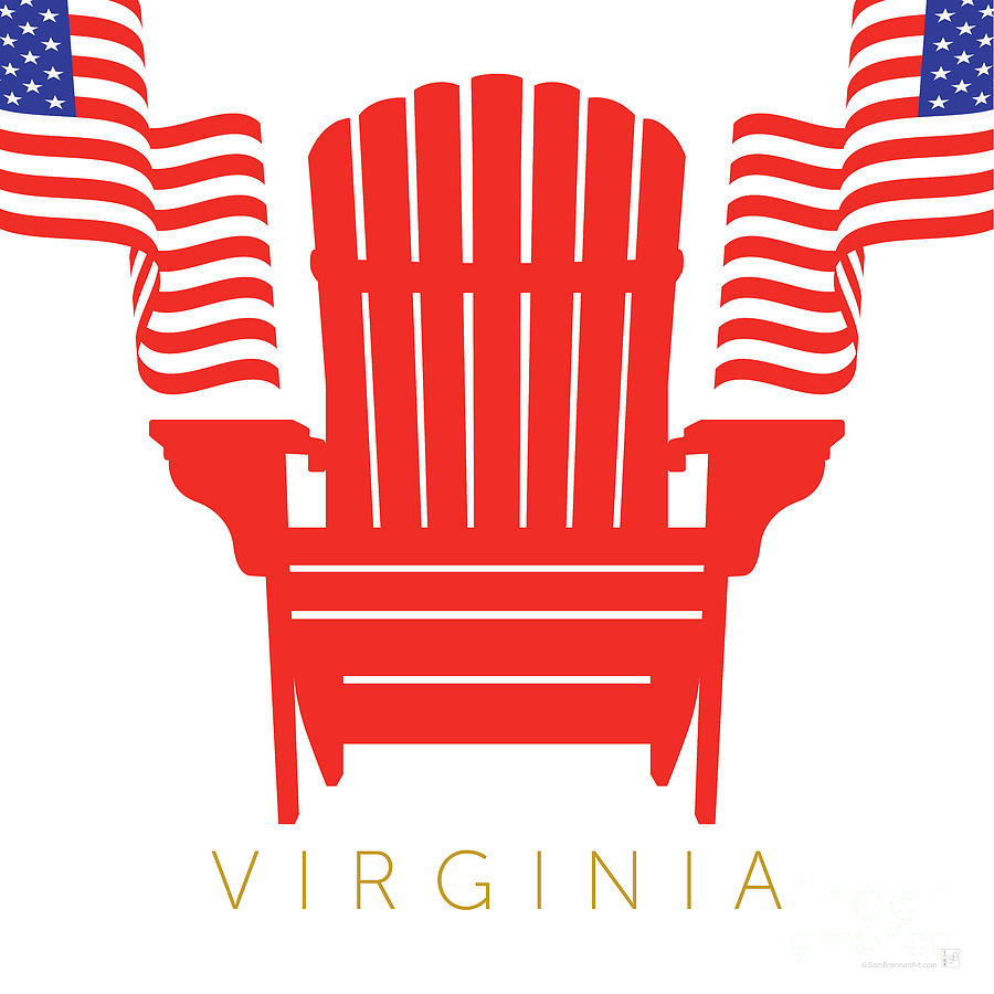 Virginia Digital Art by Sam Brennan