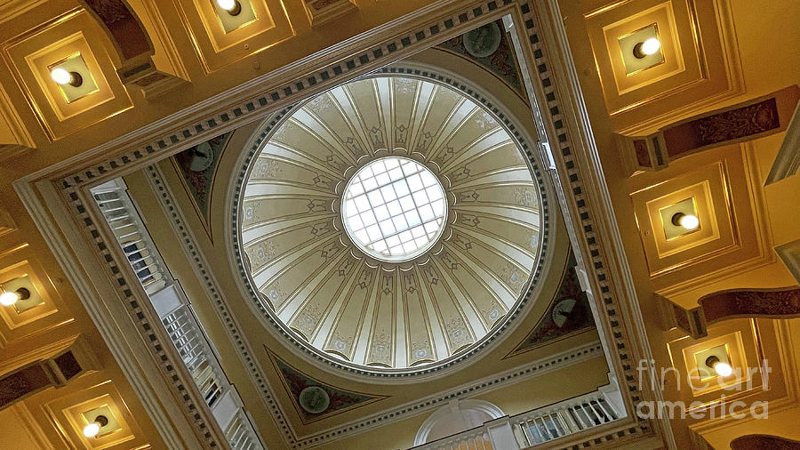 Virginia State Capitol Ceiling 3262 Photograph by Jack Schultz