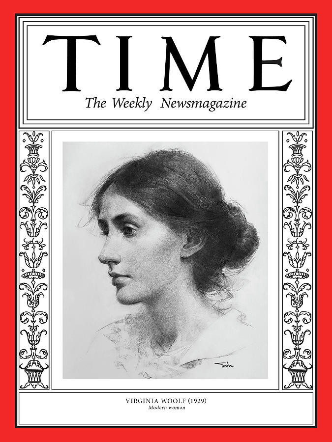 Time Photograph - Virginia Woolf, 1929 by Illustration by Oliver Sin for TIME