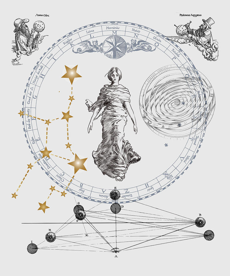 Virgo Zodiac Sign Digital Art by Jindra Noewi