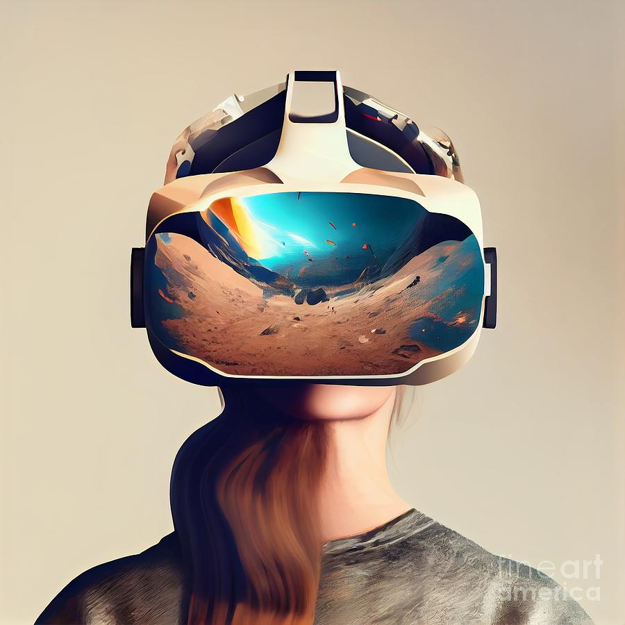 Virtual Reality Painting - Virtual Destinations by Mindy Sommers
