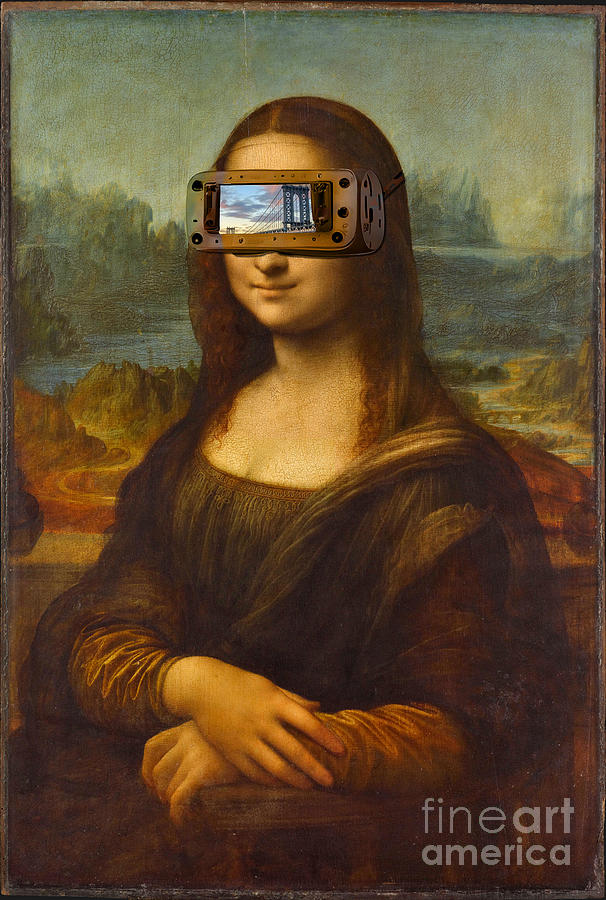 Virtual Mona Painting by Mindy Sommers
