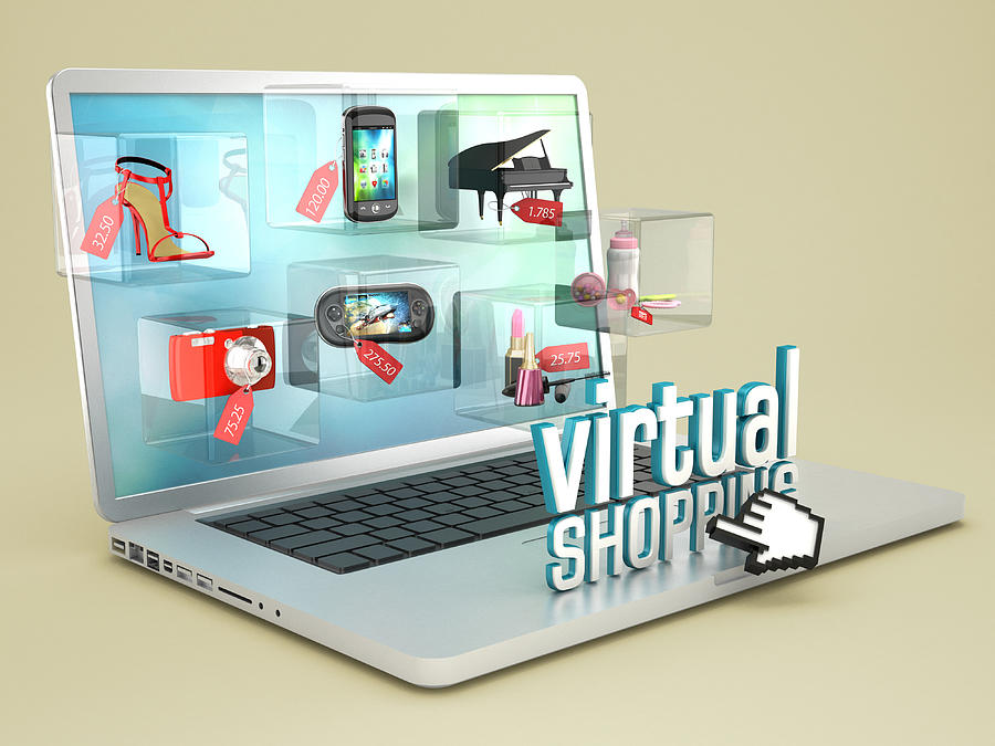 Virtual shopping Photograph by Adventtr