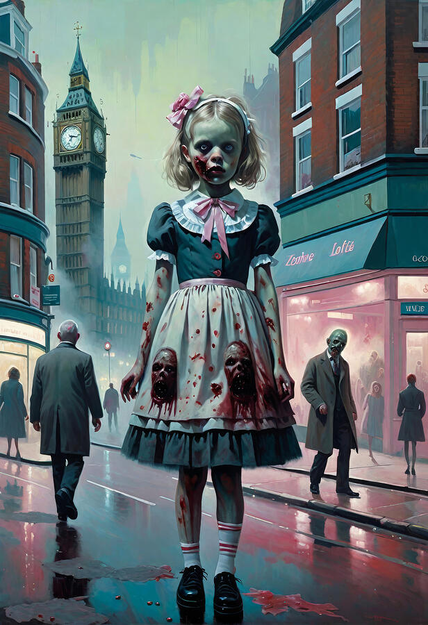 London Painting - Virus X by My Head Cinema