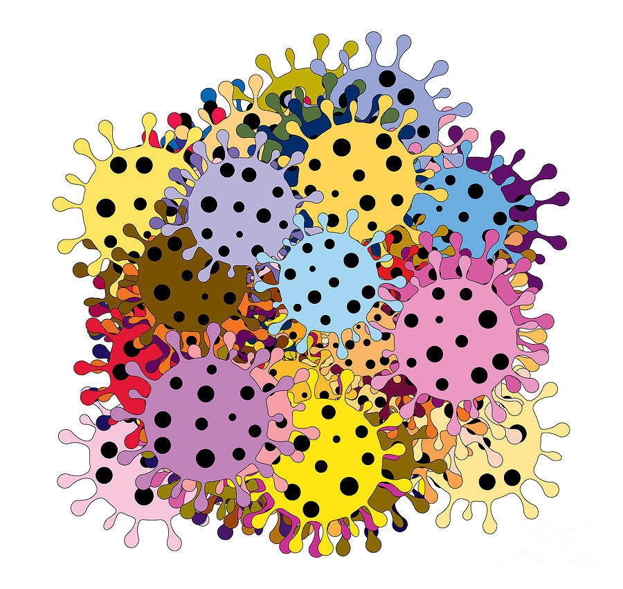 Viruses Digital Art by Michal Boubin