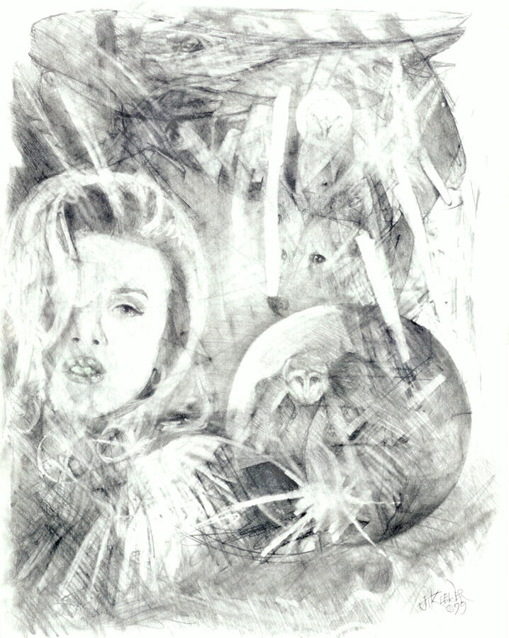 Vision_Quest Drawing by Joel Keener Vision_Quest Drawing by Joel Keener