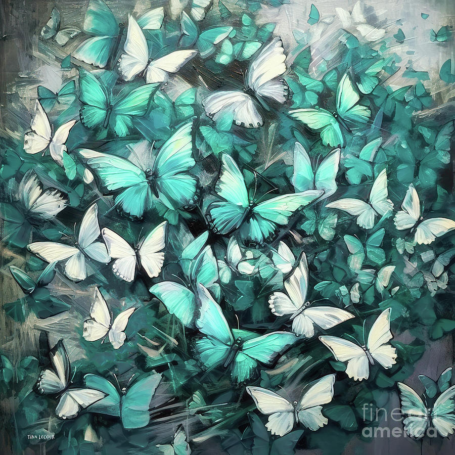 Visions Of Butterflies Painting by Tina LeCour