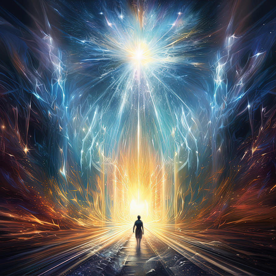 Visions of Light and the Divine Painting by Lourry Legarde