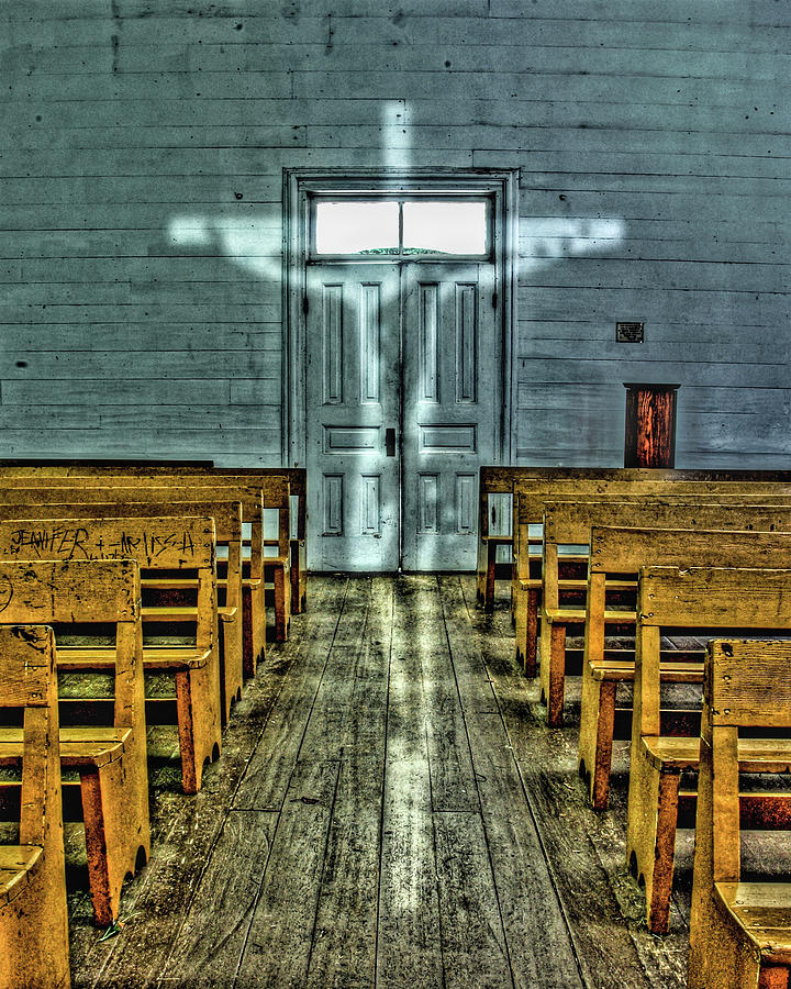 Jesus Christ Photograph - Visions Of The Crucifiction Cades Cove Church by Dave Paddick by Photography By Phos3 Kathryn Parent and Dave Paddick