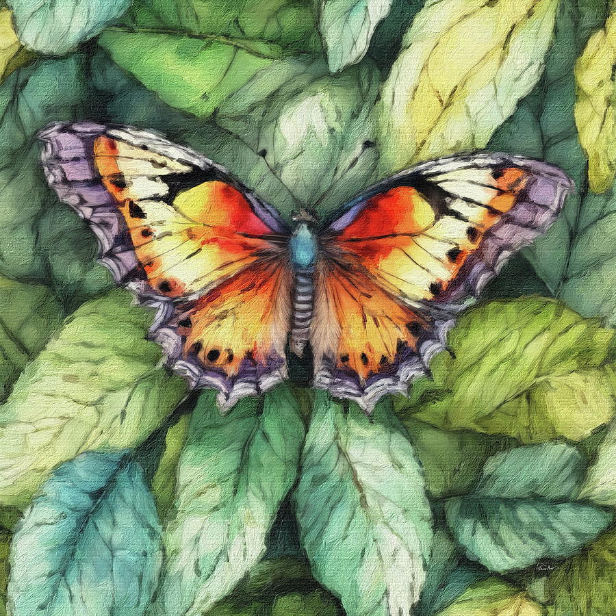 Visions of the Unseen - A Radiant Exotic Butterfly Painting by Russ Harris