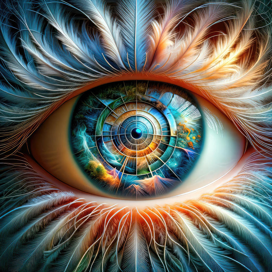 Surreal Eye Digital Art - Visions of the Void by Bill And Linda Tiepelman