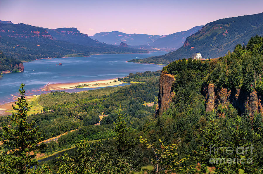 Vista House on Columbia River Gorge, Oregon  Photograph by Roslyn Wilkins