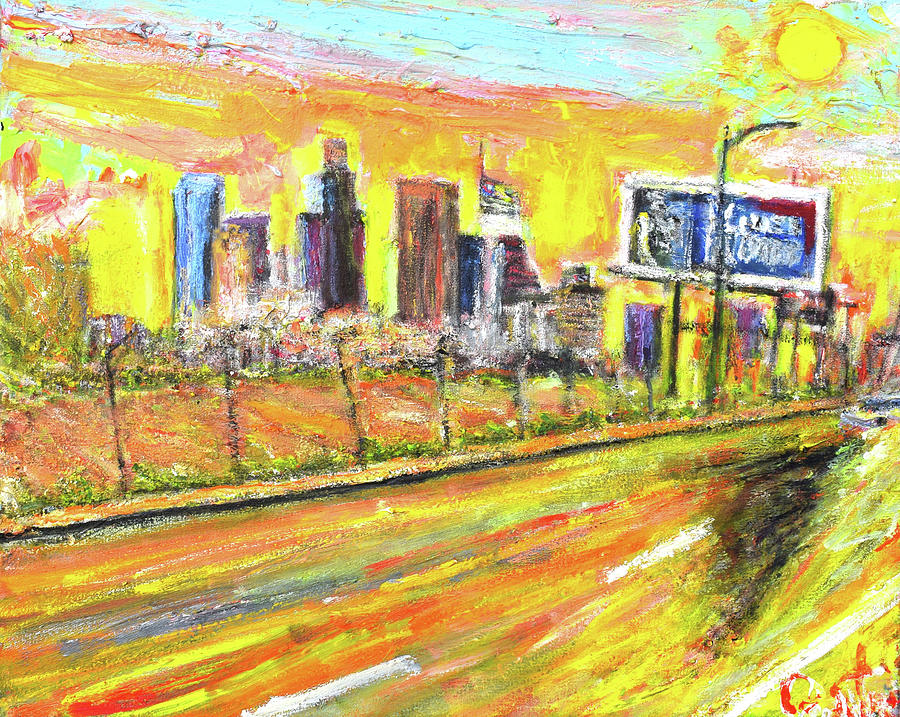Vista of LA Painting by Patrick Ginter
