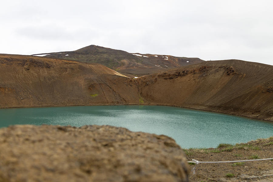 Viti crater lake in Iceland Photograph by Eldon McGraw - Fine Art America