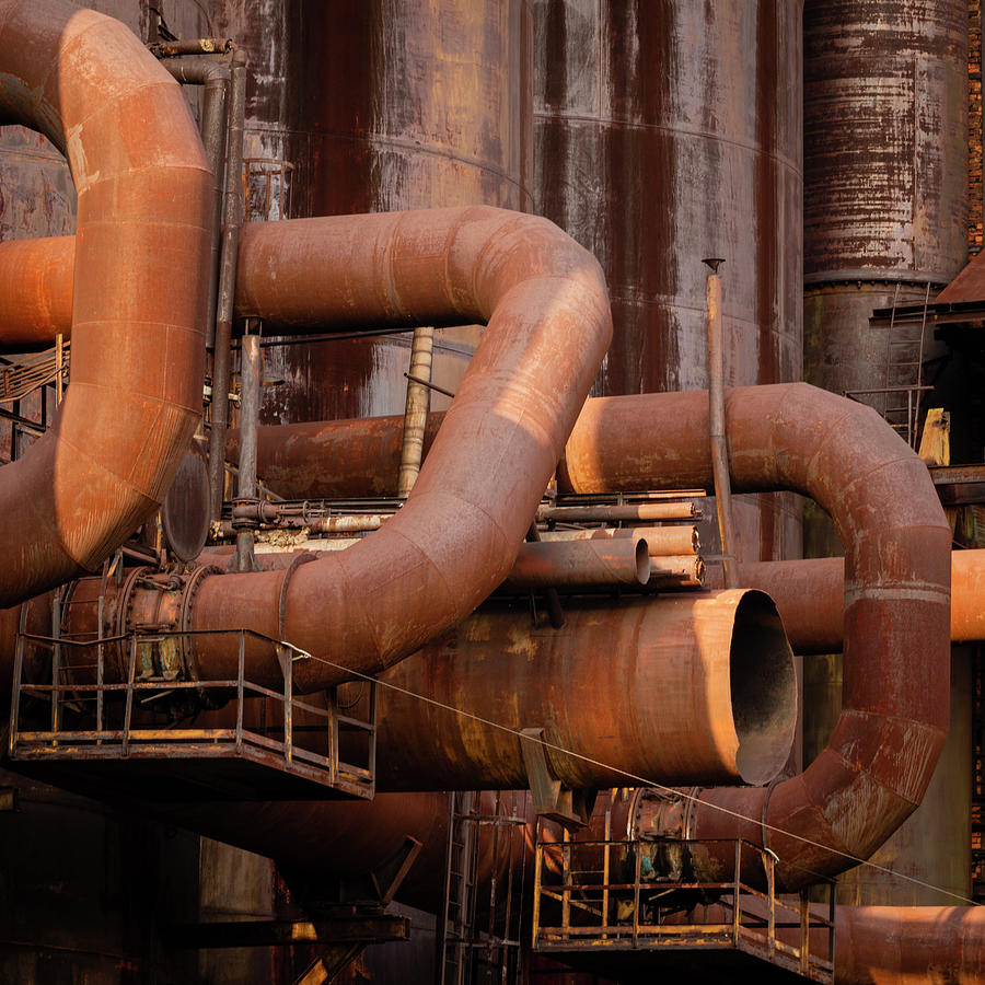 Vitkovice Ironworks in Ostrava  Photograph by Martin Vorel Minimalist Photography