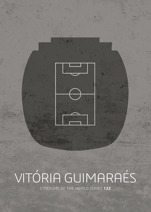 Vitoria Guimaraes Stadium Football Soccer Minimalist Series Mixed Media By Design Turnpike