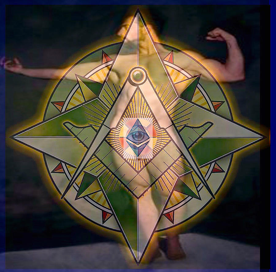 Vitruvian Man Illuminati Digital Art By Claude Theriault Fine Art America