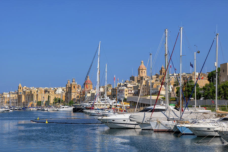 Vittoriosa Yacht Marina In Birgu City In Malta Photograph by Artur Bogacki