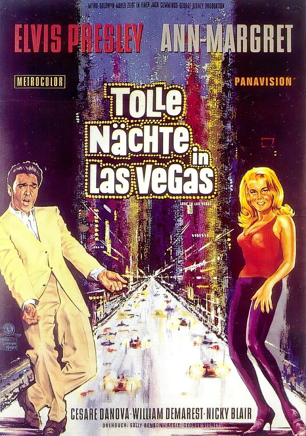 Elvis Presley Mixed Media - Viva Las Vegas, 1964, Elvis by Movie World Posters