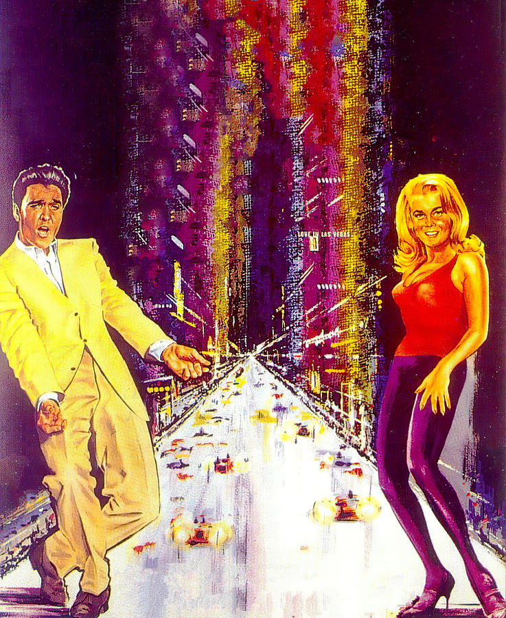 Elvis Presley Painting - Viva Las Vegas, 1964, movie poster painting by Silvano Campeggi by Movie World Posters
